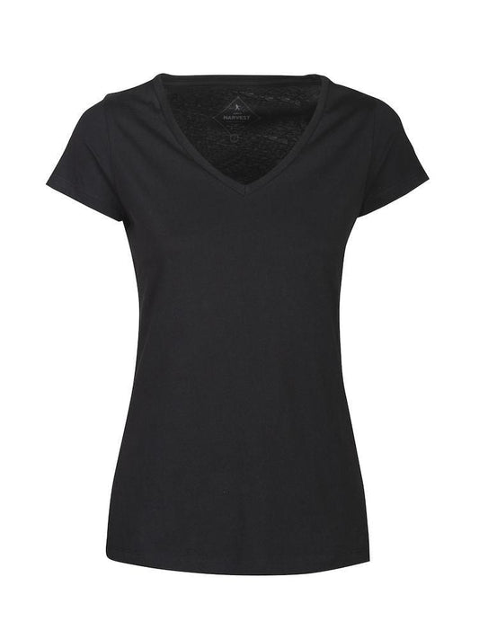 Modernes T-Shirt mit V-Neck  für Damen - WERBE-WELT.SHOP