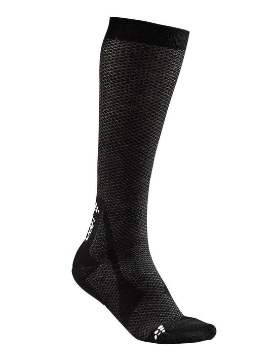 WARM HIGH 2-PACK SOCK BLACK/WHITE 46/48 - WERBE-WELT.SHOP