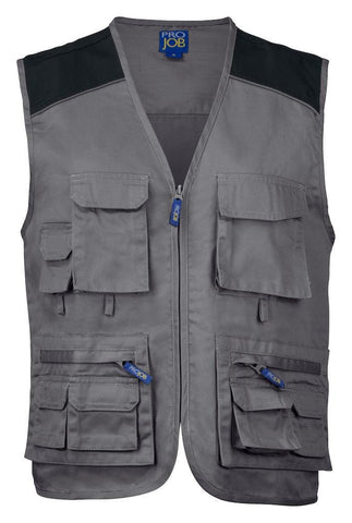 Projob Herren Fischer-Weste mit Kontrast - WERBE-WELT.SHOP