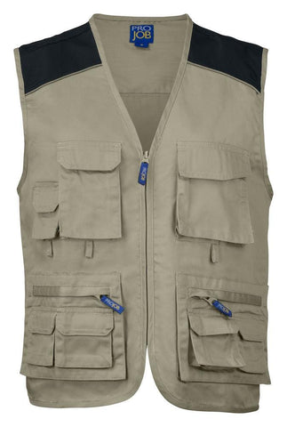 Projob Herren Fischer-Weste mit Kontrast - WERBE-WELT.SHOP