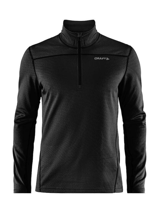 PIN HALFZIP MEN BLACK 2XL - WERBE-WELT.SHOP