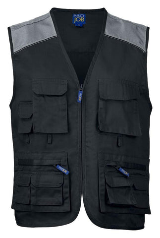 Projob Herren Fischer-Weste mit Kontrast - WERBE-WELT.SHOP
