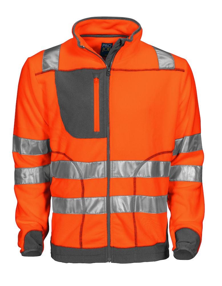 Warnschutz-Jacke aus anti-pilling behandeltem Polarfleece - WERBE-WELT.SHOP