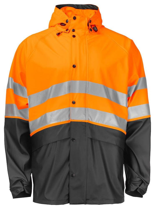 Projob Herren Regenjacke - bedrucken oder besticken EN ISO 20471 Klasse 3/2 XS-4XL - WERBE-WELT.SHOP