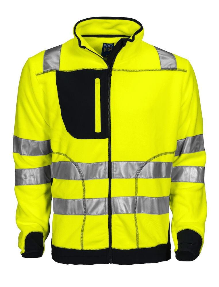 Warnschutz-Jacke aus anti-pilling behandeltem Polarfleece - WERBE-WELT.SHOP