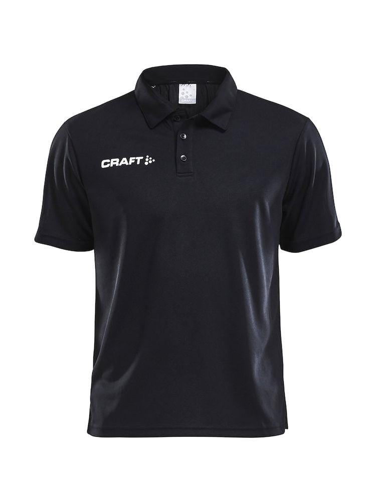 CRAFT PROGRESS POLO PIQUE MEN BLACK/WHITE 3XL - WERBE-WELT.SHOP