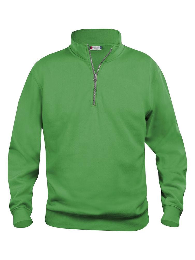 Basic Half Zip Sweatshirt mit kurzem Reissverschluss - WERBE-WELT.SHOP