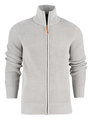 Strickjacke mit durchgehendem Metallreissverschluss - WERBE-WELT.SHOP