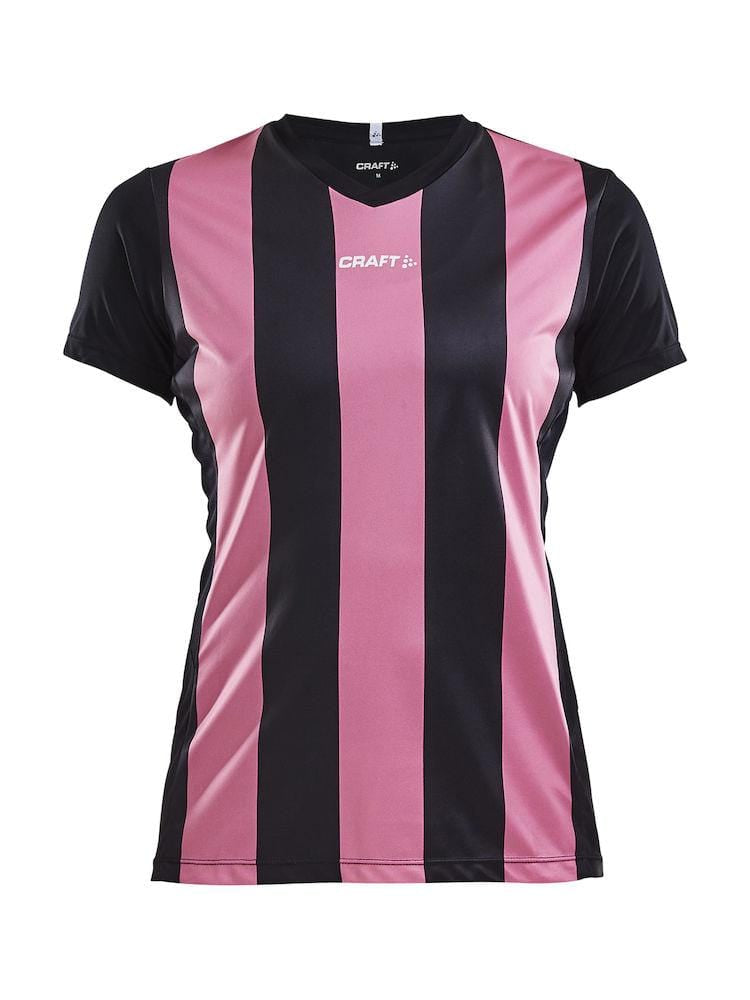 CRAFT PROGRESS JERSEY STRIPE WMN BLACK/WHITE 2XL - WERBE-WELT.SHOP