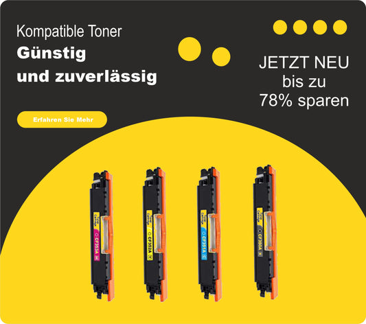 Kompatibler HP-Toner – CF350A / CF351A / CF352A / CF313A – No. 130A