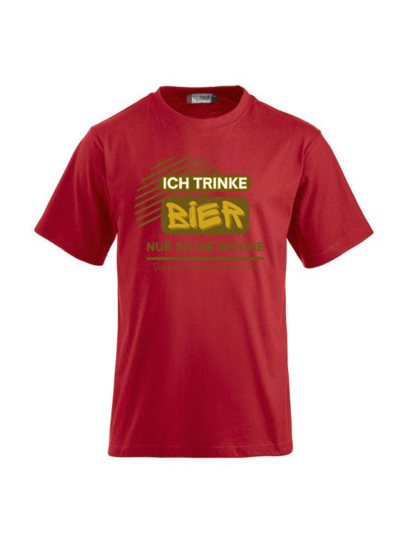 T-Shirts bedrucken mit Spruch - Ich Trinke BIER