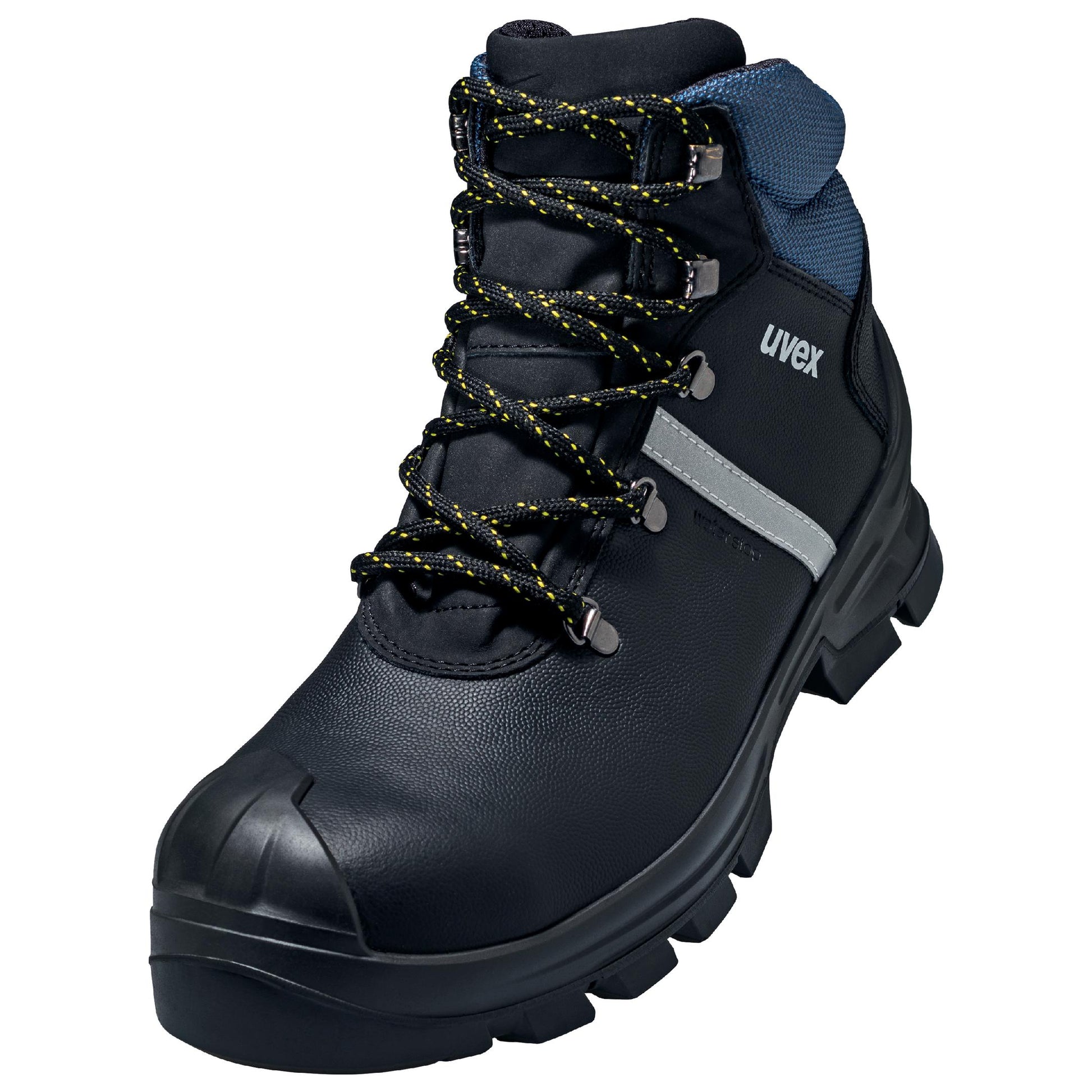 Uvex Stiefel 65122 schwarz S3 weite 11 klare sicht details