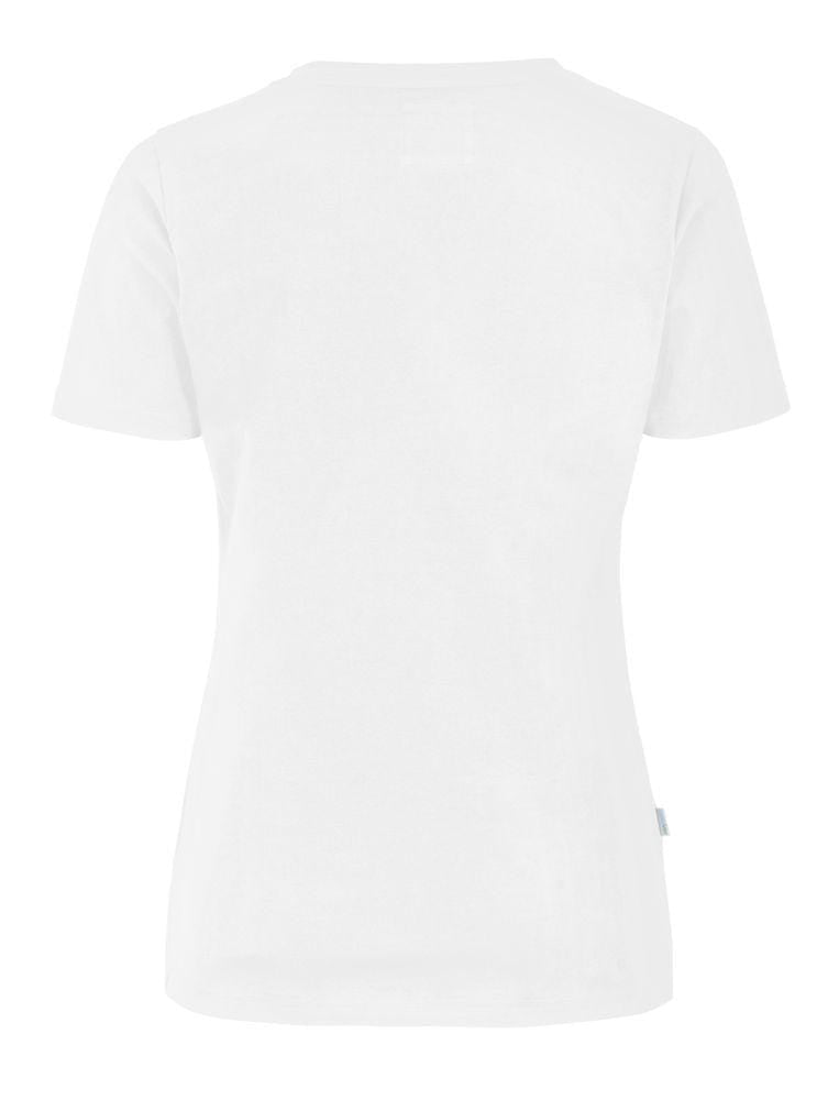 Stretch Damen T-Shirt weiss- online gestalten & bedrucken lassen - WERBE-WELT.SHOP