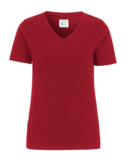 Stretch Damen T-Shirt rot- online gestalten & bedrucken lassen - WERBE-WELT.SHOP