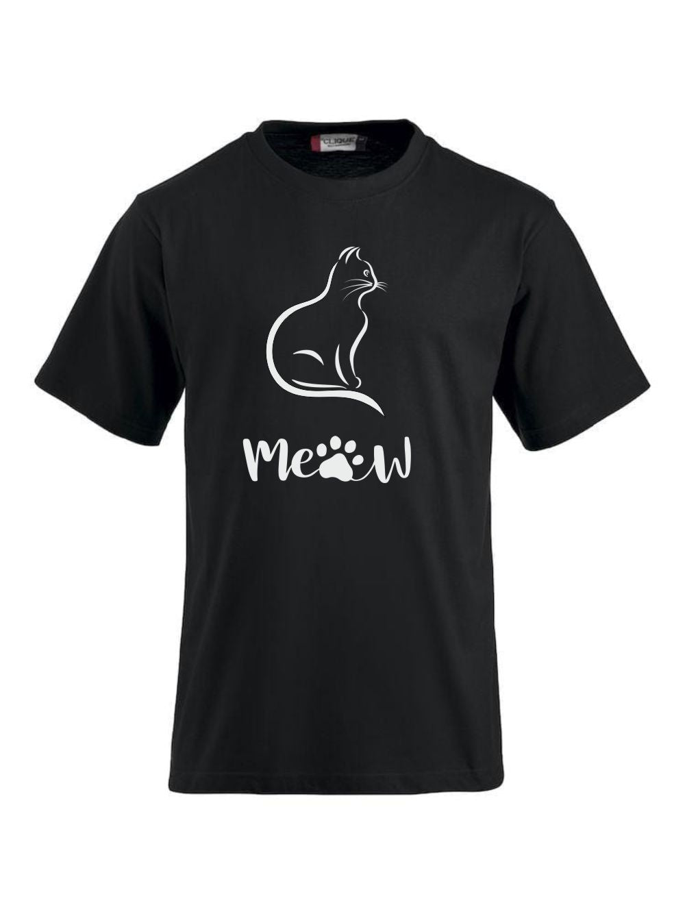 T-Shirt bedrucken mit Spruch - Katze-Meow CLIQUE CLASSIC-T-Shirt für Damen und Herren    -- T-Shirt aus feinster gekämmter und vorgeschrumpfter Baumwolle