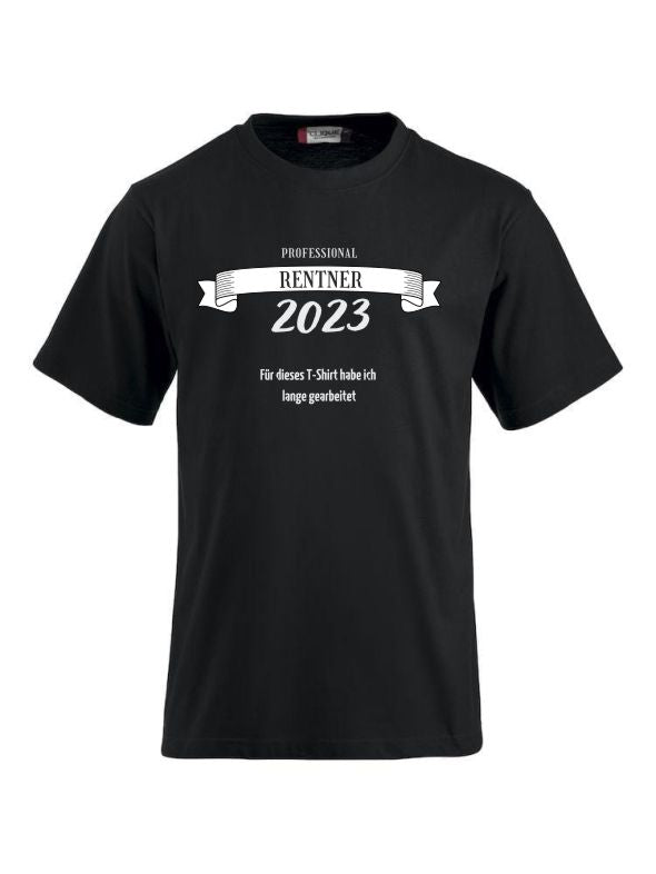 T-Shirts bedrucken mit Spruch - Professional Rentner 2023