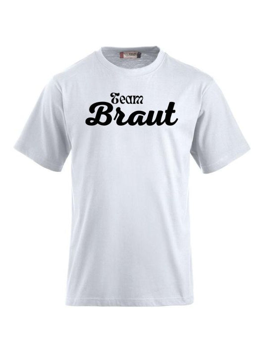 T-Shirts bedrucken mit Spruch Team Braut