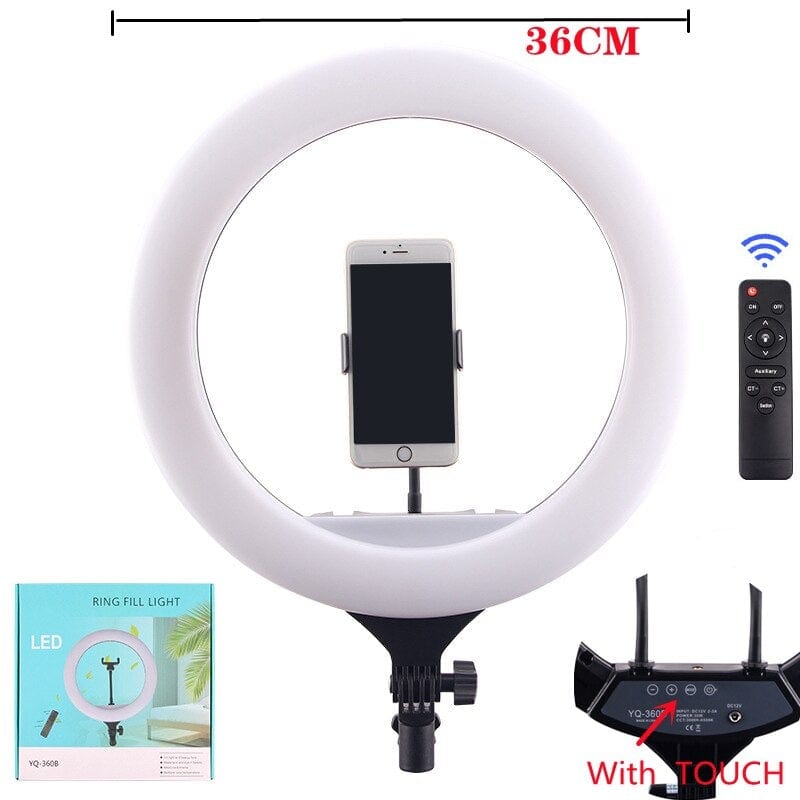 14&quot; LED Ring Light Photographic Selfie Ring Lighting with Stand for Smartphone Youtube Makeup Video Studio Tripod Ring Light - WERBE-WELT.SHOP