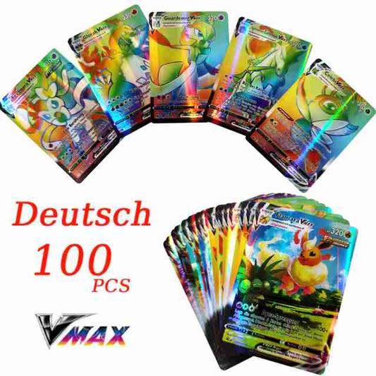 Vmax 100 Stück auf Deutsch Pokemon Karte
