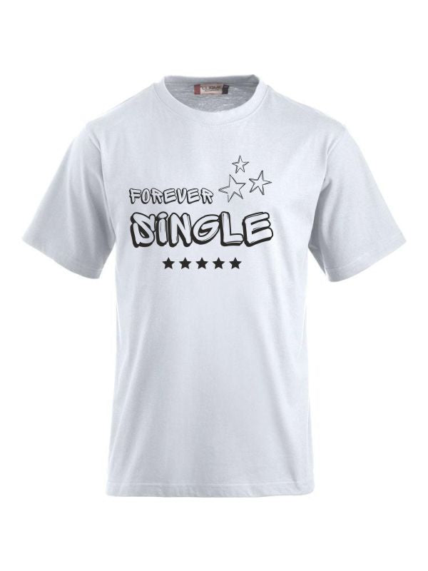 T-Shirts bedrucken mit Spruch - Forever Single CLIQUE CLASSIC-T-Shirt für Damen und Herren