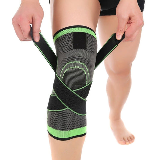 Unterstützende Knie Bandage für Sport und Fitness - aus elastischem Nylon für hohen Komfort - WERBE-WELT.SHOP