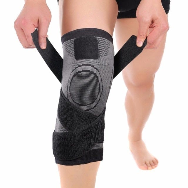 Unterstützende Knie Bandage für Sport und Fitness - aus elastischem Nylon für hohen Komfort - WERBE-WELT.SHOP