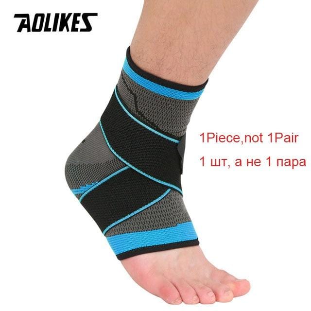 AOLIKES 1 PC Sports Ankle Brace Compression Strap Sleeves Support 3D Weave Elastic Bandage Foot Protective Gear Gym Fitness - WERBE-WELT.SHOP
