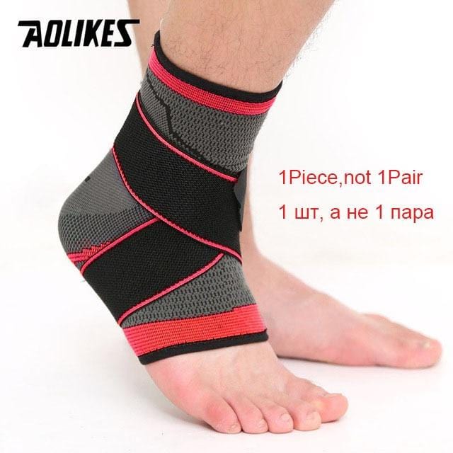 AOLIKES 1 PC Sports Ankle Brace Compression Strap Sleeves Support 3D Weave Elastic Bandage Foot Protective Gear Gym Fitness - WERBE-WELT.SHOP
