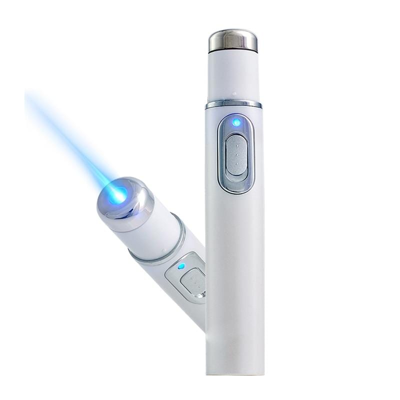 Acne Laser Pen Portable Wrinkle Removal Machine Durable Soft Scar Remover Device Blue Light Therapy Pen Massage Relax KD-7910 - WERBE-WELT.SHOP