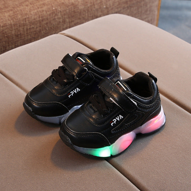 Kinderschuhe - Sneaker mit LED Licht - Turnschuhe für Jungen oder Mädchen