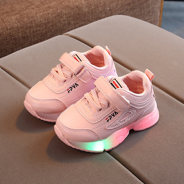 Kinderschuhe - Sneaker mit LED Licht - Turnschuhe für Jungen oder Mädchen