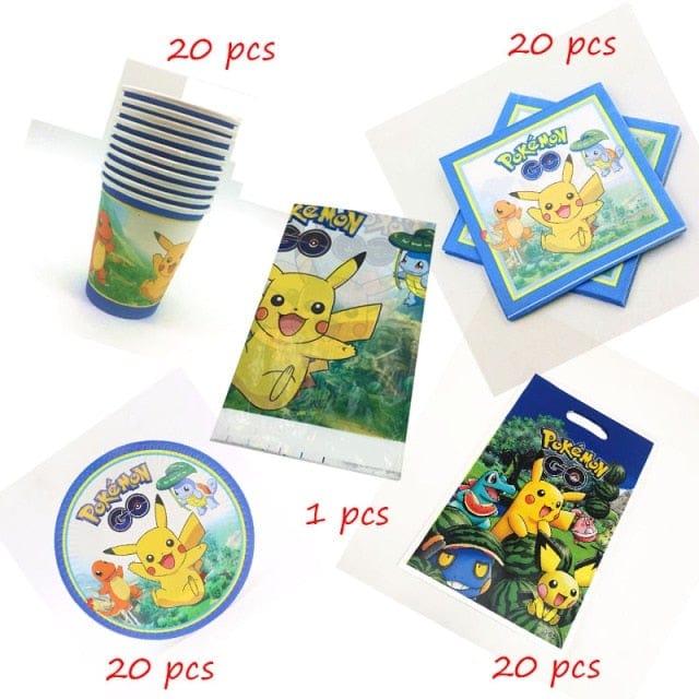 Geburtstag Party Einweg-Dekorations-Set - Kinder Geschirr Tasse Teller - WERBE-WELT.SHOP