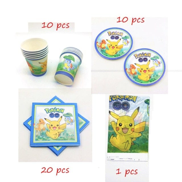 Geburtstag Party Einweg-Dekorations-Set - Kinder Geschirr Tasse Teller - WERBE-WELT.SHOP