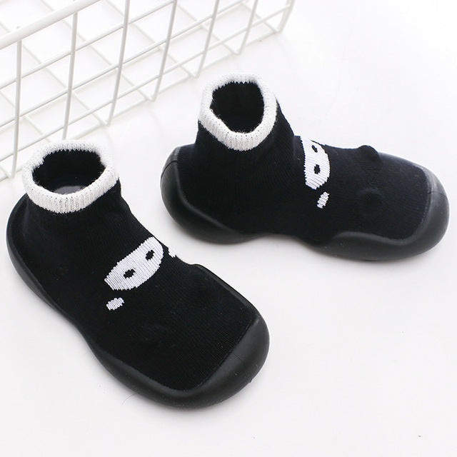 Kinder Socken mit Gummi Sohle - Babyschuhe zum Laufen lernen