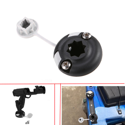 Durable Nylon Kayak Mount Base Inflatable Boat Sea Rod Holder Mount Base Tackle Kit Accessory