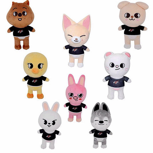 Skzoo Plush Toys Stray Kids 20cm Cartoon Stuffed Animal Plushies Doll Bbokari Leebit Wolf Chan Puppym Kids Adults Fans Gift