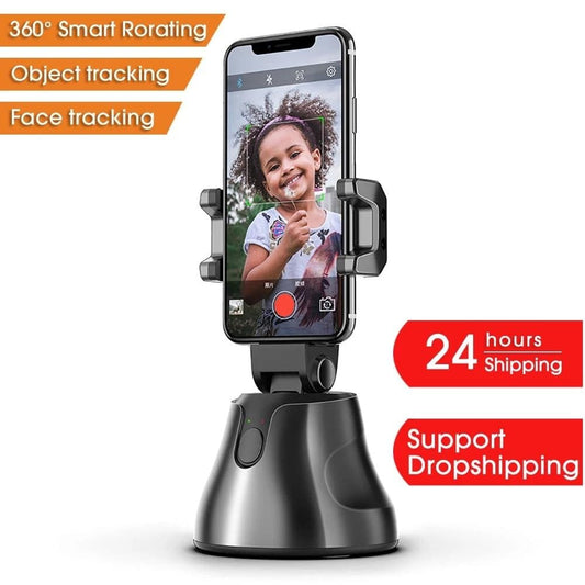 Auto Smart Shooting Selfie Stick 360° Object Tracking Holder All-in-one Rotation Face Tracking Camera Phone Holder - WERBE-WELT.SHOP