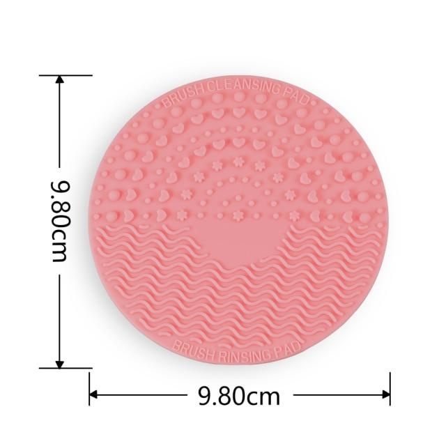 Silicone Makeup Brush Cleaner Pad Foundation Makeup Brush Scrubber Board Pad Make Up Washing Brush Gel Cleaning Mat Hand Tool - WERBE-WELT.SHOP