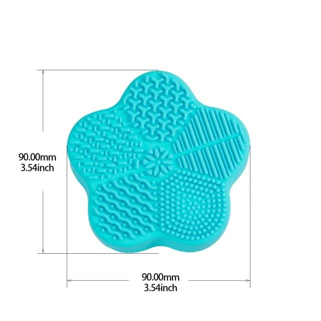 Silicone Makeup Brush Cleaner Pad Foundation Makeup Brush Scrubber Board Pad Make Up Washing Brush Gel Cleaning Mat Hand Tool - WERBE-WELT.SHOP