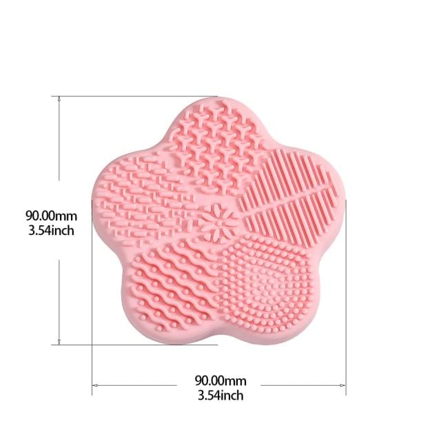 Silicone Makeup Brush Cleaner Pad Foundation Makeup Brush Scrubber Board Pad Make Up Washing Brush Gel Cleaning Mat Hand Tool - WERBE-WELT.SHOP