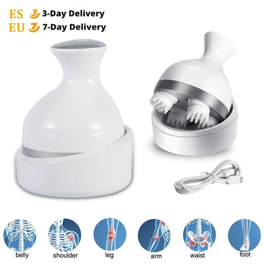 Electric Head Massager Wireless Scalp Massager Waterproof Body Massage Health Care Shoulder Neck Deep Tissue Kneading Massage - WERBE-WELT.SHOP