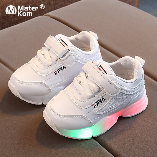 Kinderschuhe - Sneaker mit LED Licht - Turnschuhe für Jungen oder Mädchen