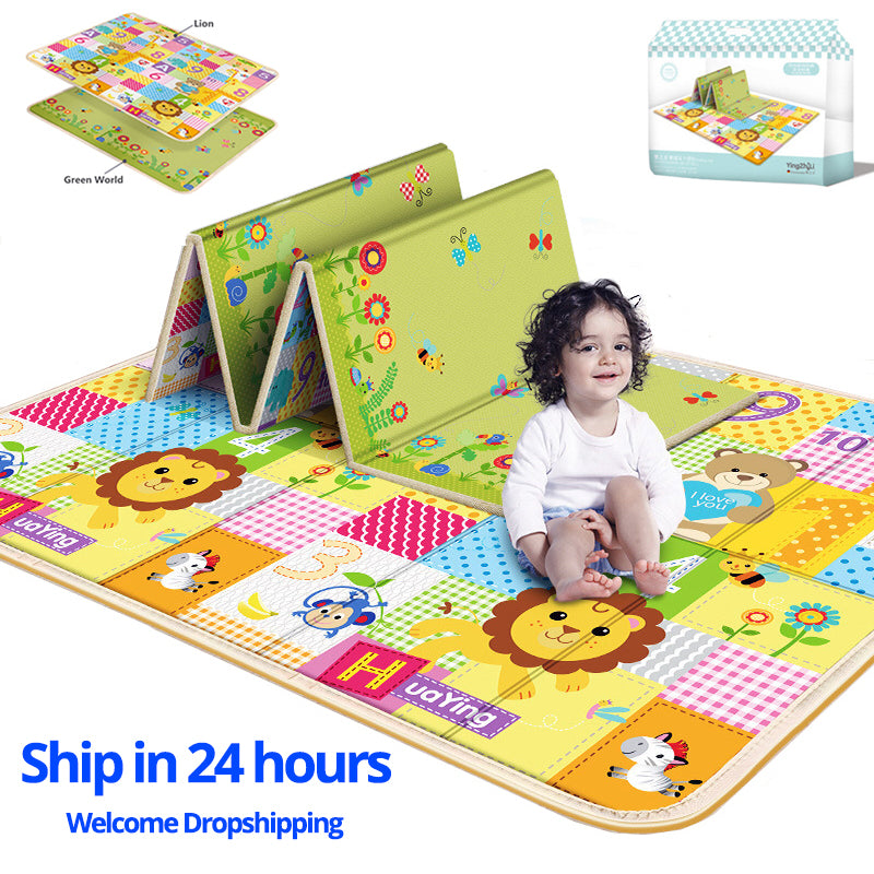 Spielmatte für Kinder - faltbarer Kinderteppich, Baby Spielmatte