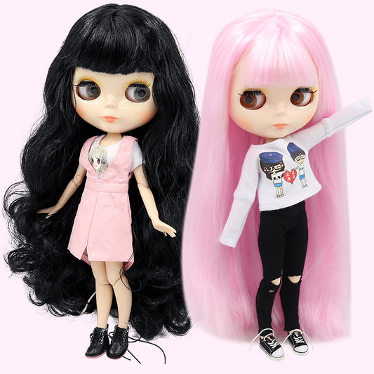 ICY DBS blyth doll 1/6 bjd toy joint body white skin shiny face 30cm on sale special price toy gift anime doll