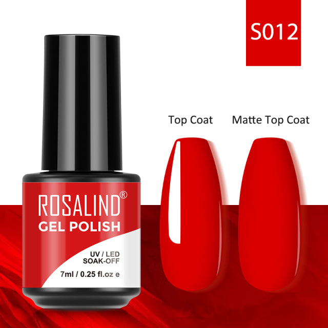 ROSALIND 7ML Gel Nail Polish Colorful Glitter UV Nail Gel Vernis Semi Permanent Gel For Manicure Soak off Varnishes Nail Art