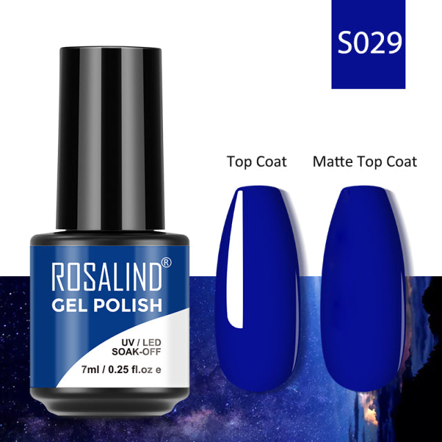 ROSALIND 7ML Gel Nail Polish Colorful Glitter UV Nail Gel Vernis Semi Permanent Gel For Manicure Soak off Varnishes Nail Art