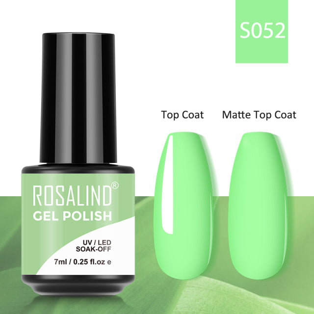 ROSALIND 7ML Gel Nail Polish Colorful Glitter UV Nail Gel Vernis Semi Permanent Gel For Manicure Soak off Varnishes Nail Art