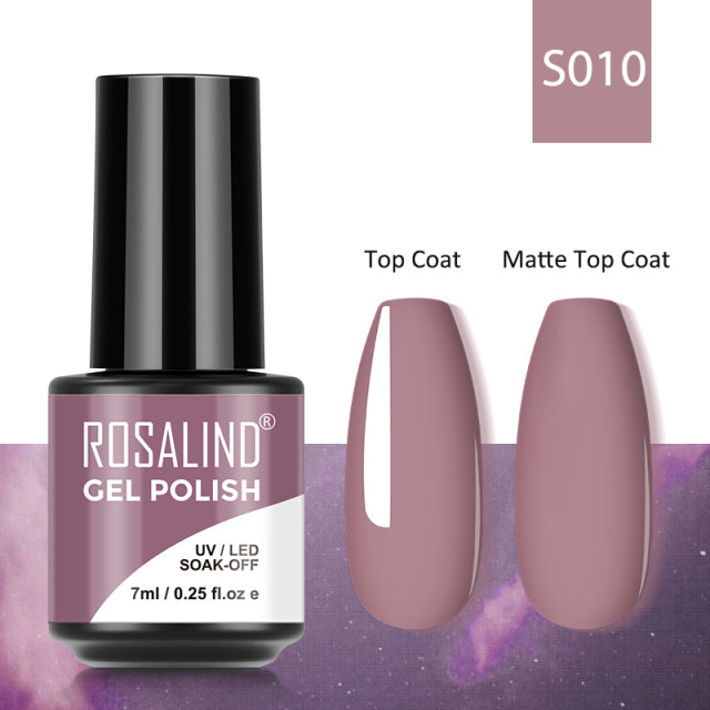 ROSALIND 7ML Gel Nail Polish Colorful Glitter UV Nail Gel Vernis Semi Permanent Gel For Manicure Soak off Varnishes Nail Art