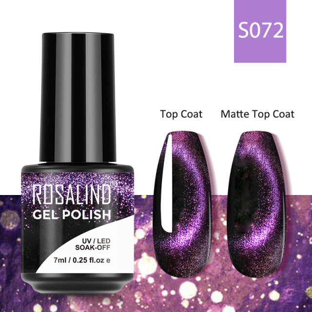 ROSALIND 7ML Gel Nail Polish Colorful Glitter UV Nail Gel Vernis Semi Permanent Gel For Manicure Soak off Varnishes Nail Art