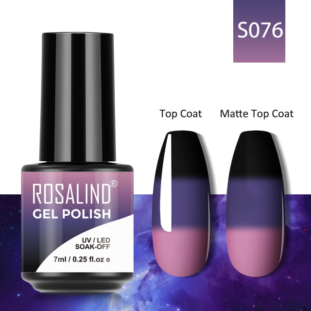 ROSALIND 7ML Gel Nail Polish Colorful Glitter UV Nail Gel Vernis Semi Permanent Gel For Manicure Soak off Varnishes Nail Art